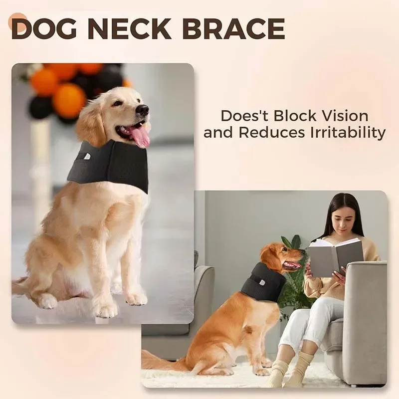 Dog Neck Brace Pet Dog Collar Anti Lick Sprain Neck Headgear Post Surgery Neck Breathable Support Collar Pet Supplies