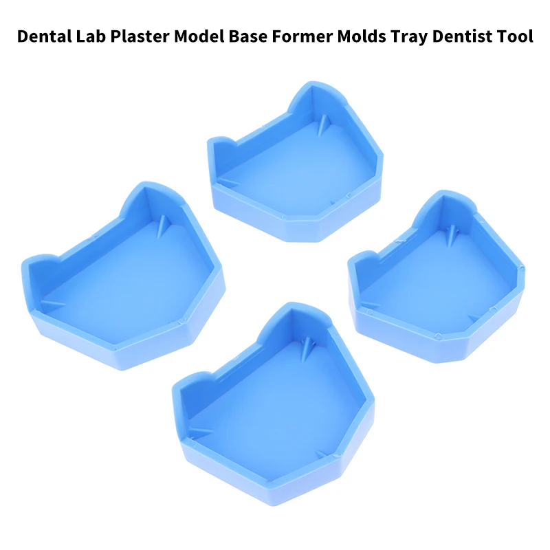 2 Stück 3 Größen Dental Modell Basis Set Zahnform Gips Basis Prothesen schale Mundhygiene Zahnpflege Labor ehemalige Basis Kit Dental labor