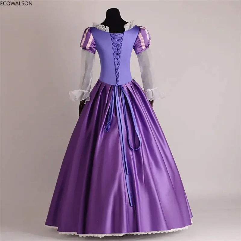 Plus Größe XS-XXXL Die Prinzessin Rapunzel Phantasie Kleid Erwachsene Kostüme für Halloween/Karneval Party Tangled Cosplay Kostüme 30