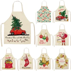 Christmas Decoration Sleeveless Apron Ladies Apron Kitchen Cooking Accessories Children Adult Cleaning Tools Tablier Delantal