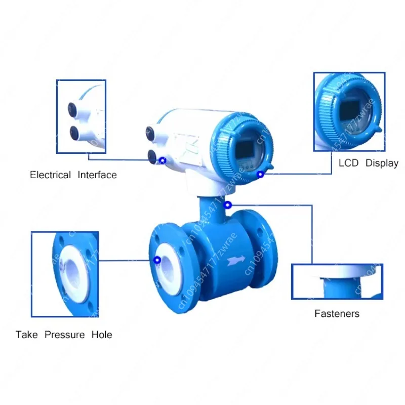 Apure Electronic Digital Water Magnetic Electromagnetic Flowmeter