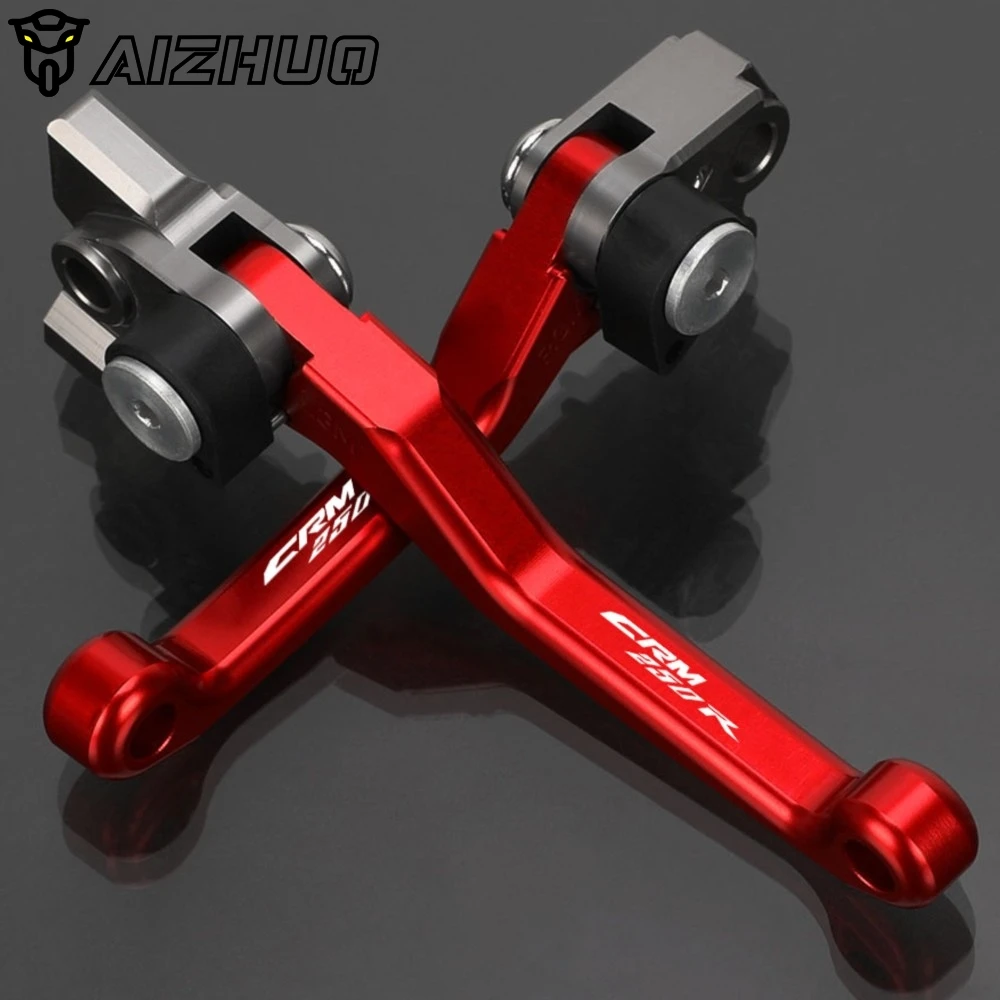 

Motorcycle Pivot Clutch Brake Levers Dirt Bike Lever Handle Grips For HONDA CRM250R CRM250 R 1994 1995 1996 1997 1998 1999