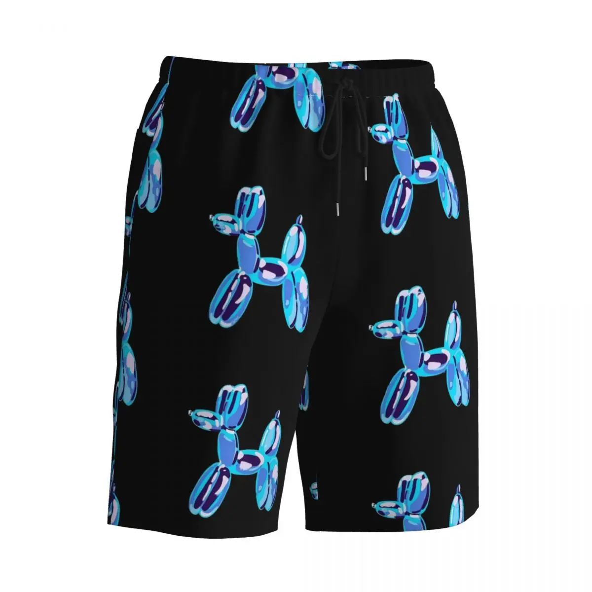 Pantaloncini da surf estivi Uomo Palloncino blu Cane Sport Fitness Pantaloni corti da surf carini Costume da bagno casual ad asciugatura rapida di grandi dimensioni