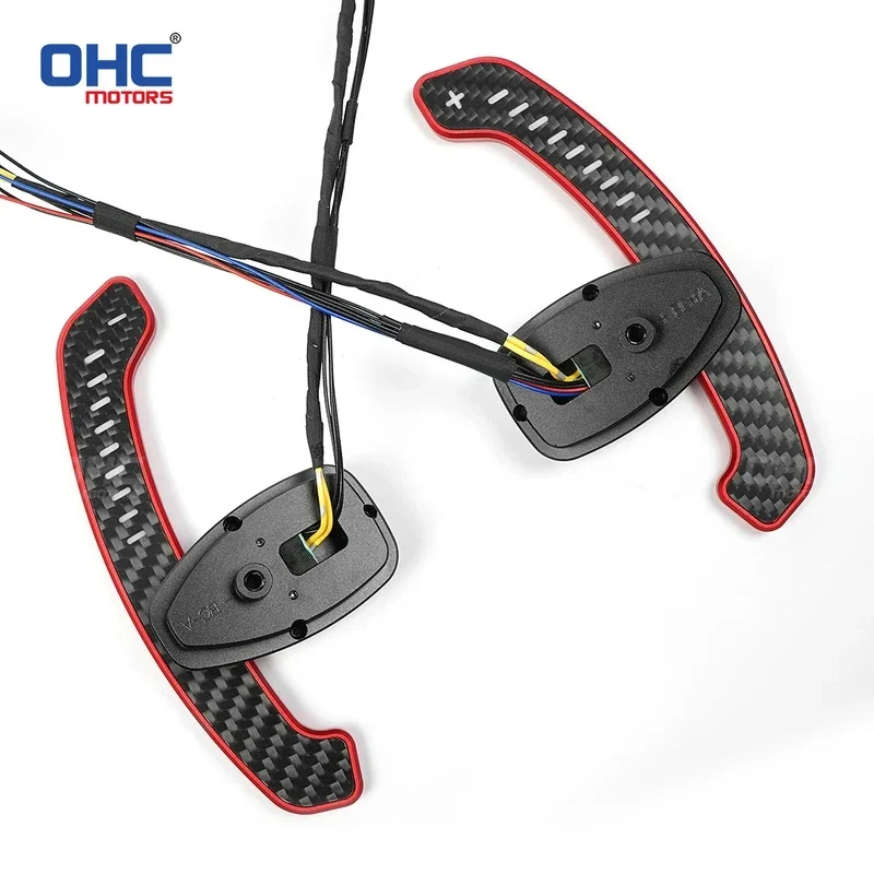 Quick Release A-Class (W176) 2012-2015 Carbon Fiber LED Magnetic Steering Wheel Paddle Shifters in Various Colors