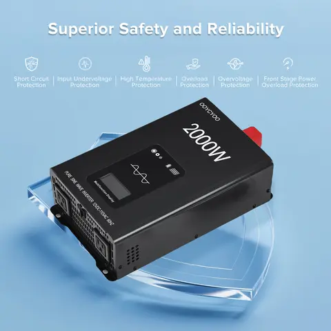 10 best sales pure sine wave inverter 2000w - №10