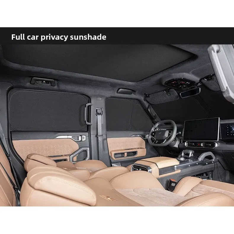Version/Fengyun T9 Front Windshield Sunshade Privacy Curtain Titanium-silver Composite