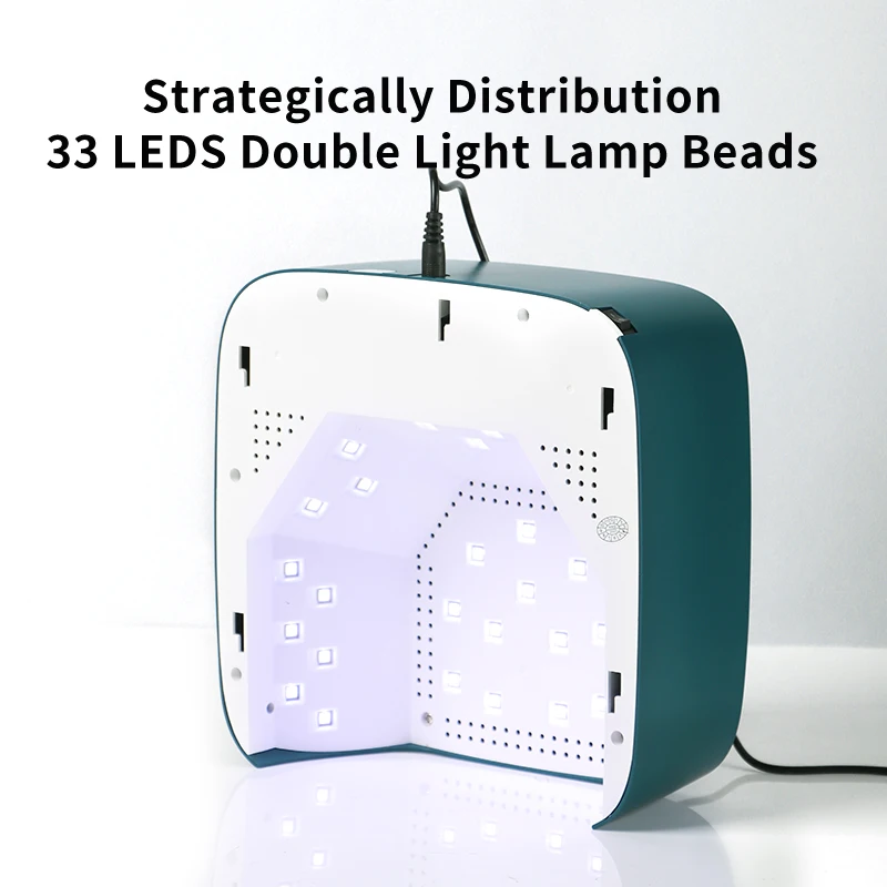 4QUEENS High power quick drying painless 48W Rechargeable UV LED Nail Lamp 36pcs Bulbs Gel Dryer Uv Led Nail Lamp for Nails