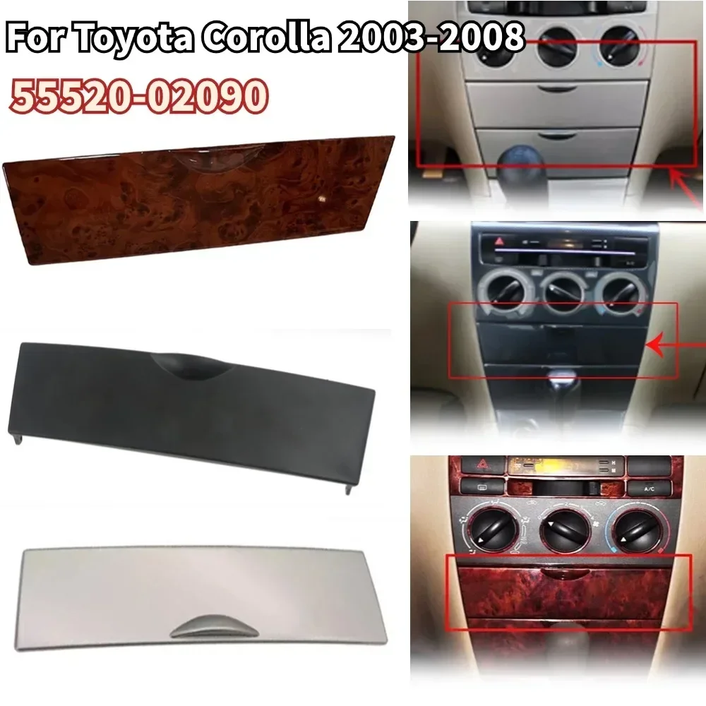 Front Center Console Storage Box Panel Cover For Toyota For Corolla 2003-2008 For BYD For F3 For F3R 55520-02090 Interior Parts