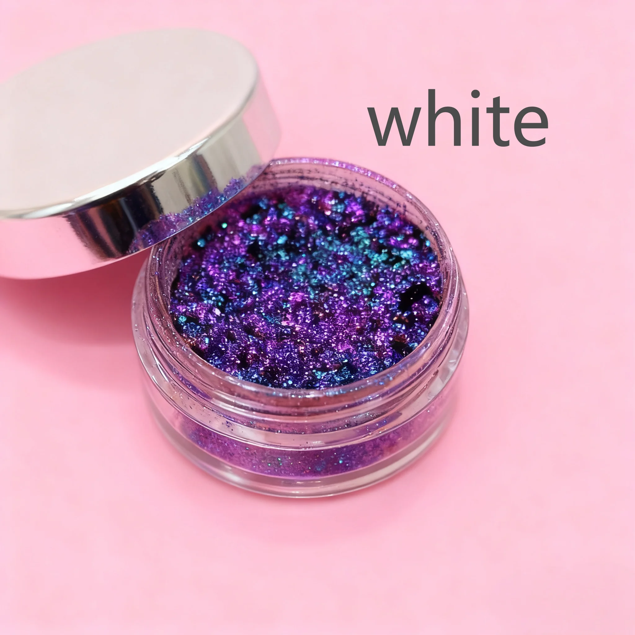 Glitter iluminador, glitter corporal de alto brilho, glitter para os olhos, adequado para mulheres, suprimentos de férias
