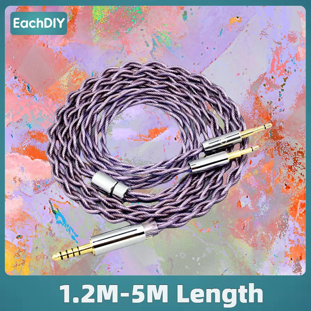 Type2 1.8 مللي متر سماعة أذن كابل ل Ultrasone Tribute7 Signature pro t7 GOLDPLANAR GL600 140 cores litz 7N OCC 7859