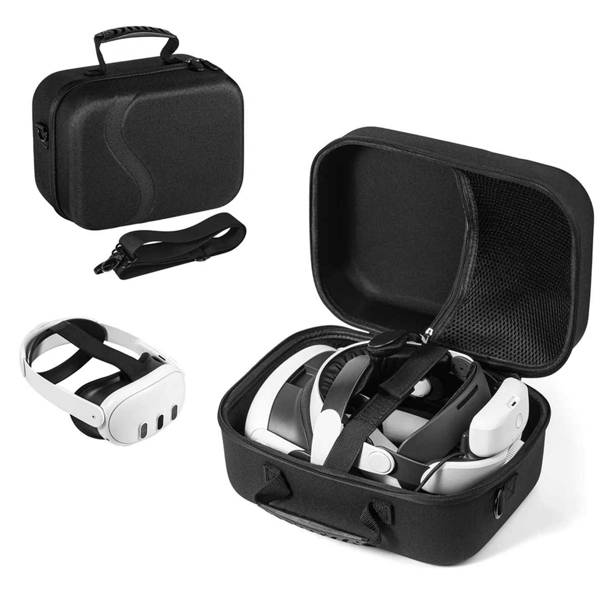 

Hard EVA Storage Bag for Meta Quest 3 BOBOVR M3PRO Headset Strap Portable Box Carrying Case VR Accessory Handbag