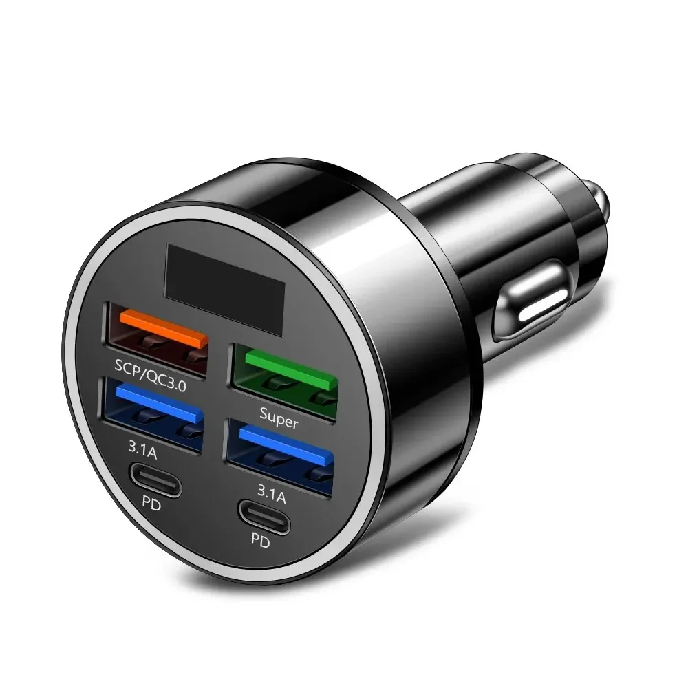 Side view of the compact fast car charger