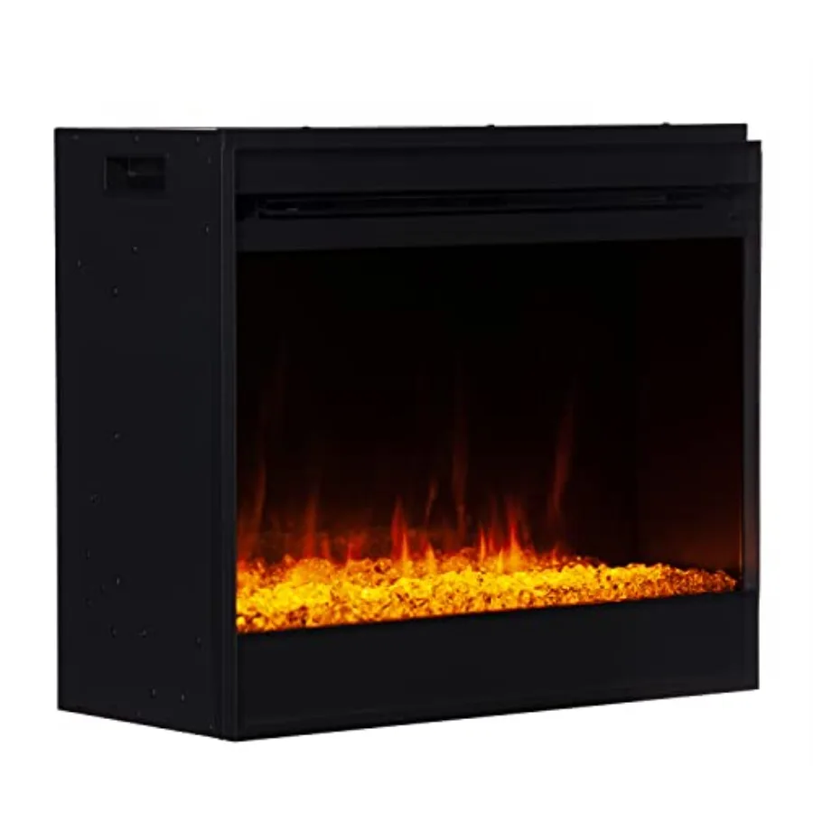 23-farbwechselnder elektrischer Feuerraum mit Fernbedienung für moderne Wohnzimmerumgebung, energieeffiziente Heizlösung mit Werbung