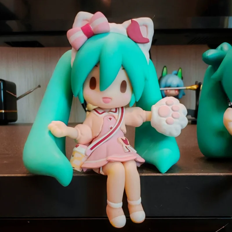 Anime Hatsune Miku Prinzessin Q Version Action Figure Kawaii Pvc Modell Spielzeug Auto Dekoration Chassis Ornamente Sammeln Spielzeug Geschenk