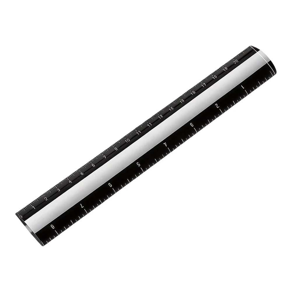 2X Magnifier Ruler with Precision Sliding Markers and Dual Scale for Reading Support and Measuring Consistency