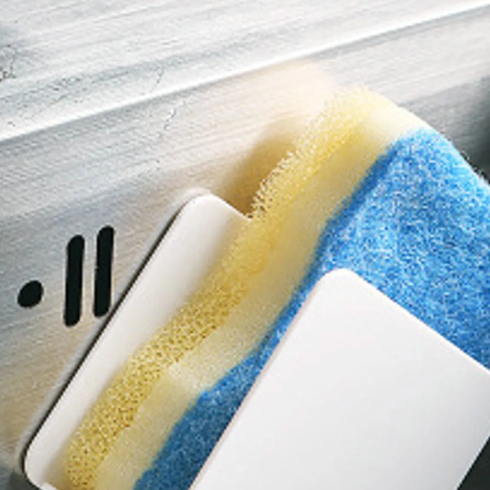 Sink Rag Storage Rack Sponge Drain Basket Baskets Kitchen Suction Cup Wall Hanging