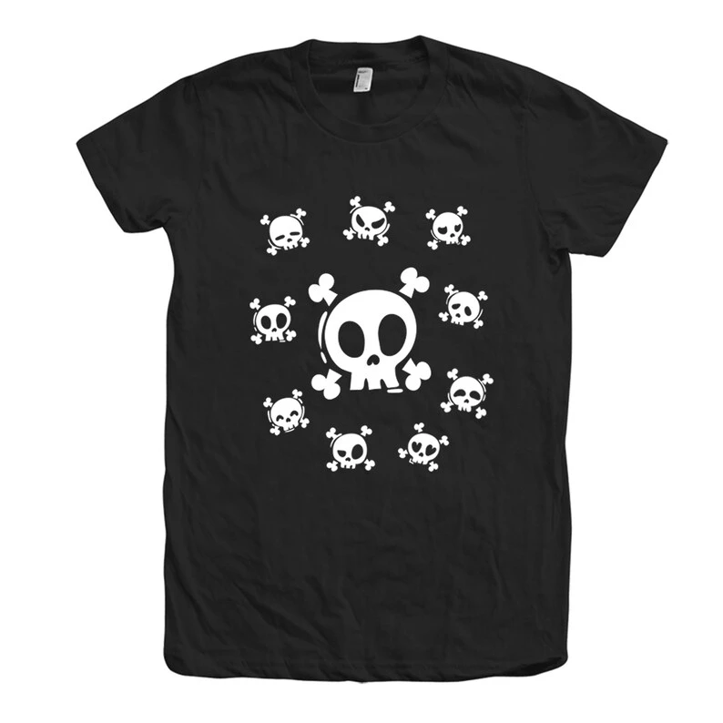 Skull Halloween Print T-shirts for Men Women Fashion Hip Hop Oversized Unisex Streetwear Trendy Cotton Short Sleeves hot product