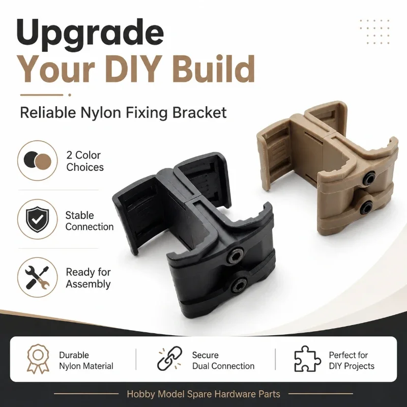 Triple Color Matte Nylon Parallel Connect Holder Double Fixed Screw Position Wearproof Molded Structure Hobby Collection Parts