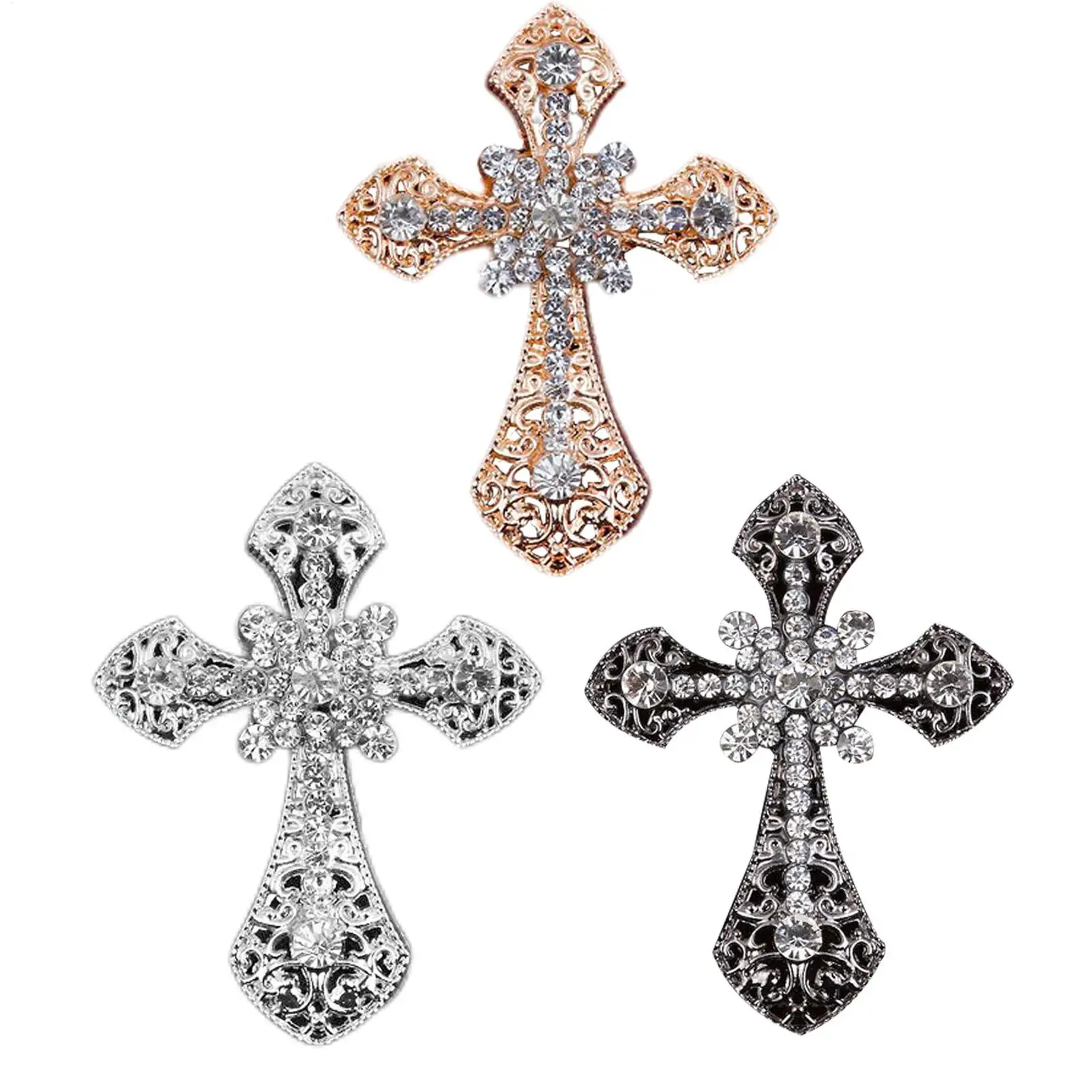 Metal Cross Car Air Outlet Clip Diamond Decoration Ten Car Air Conditioning Opening Decoration Car Interior decoration