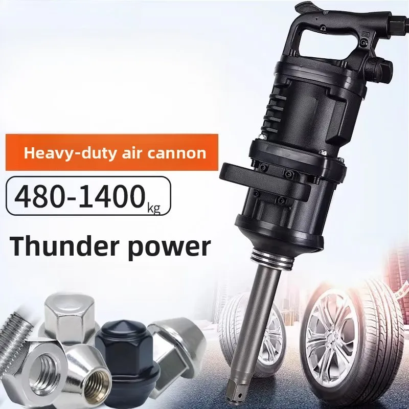 1 Inch Heavy Duty Air Impact Wrench Industrial Grade Pneumatic Torque Wrench for Truck Tire Repair