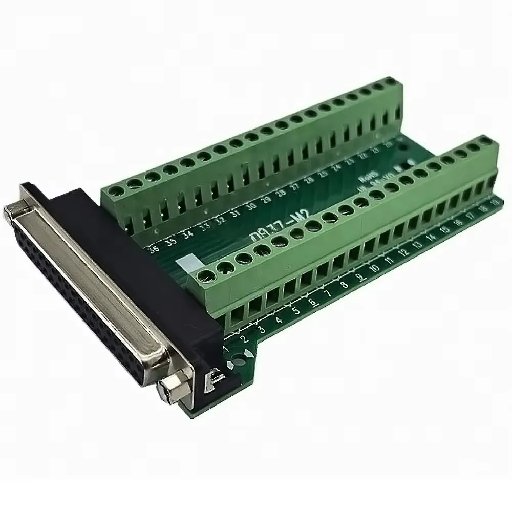 DB37 adapter terminal, female and parallel adapter terminal DB37-M2, nut type terminal board 10PCS