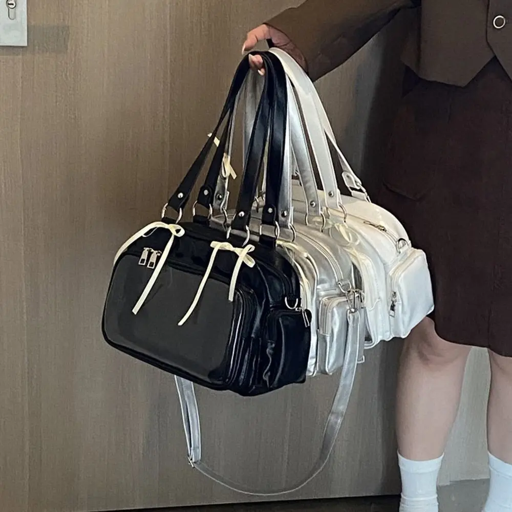 

Creative Large Capacity Ita Bags Japanese Uniform PU Tote Bag JK Y2K Lolita Shoulder Bag Travel Crossbody Bag
