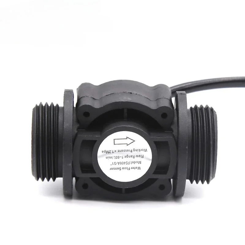 DN25 Water Level Sensor Switch Liquid Flow Meter Counter Vertical/Horizontal Hall Flow sensor FS400A G1'' DC 5-24V 1-60L / min