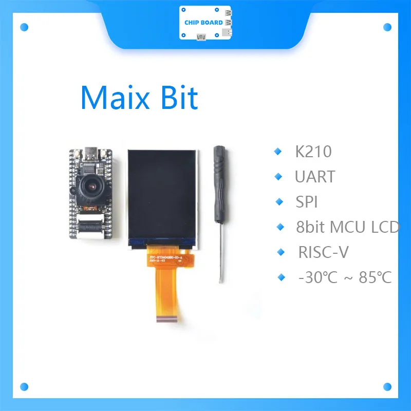 

Sipeed MAix BiT for RISC-V AI+IoT K210 Dev. Board 1st RV64 AI board for Edge Computing