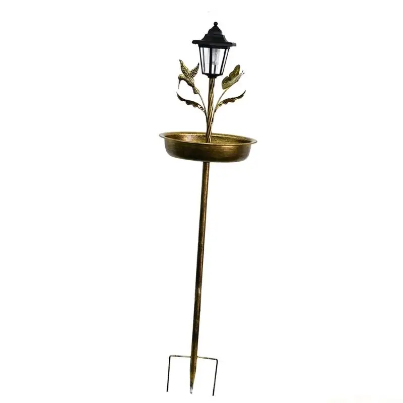 QX2E Elegant Metal Wildlife Feeder With sunlight For Outdoor Yard Use