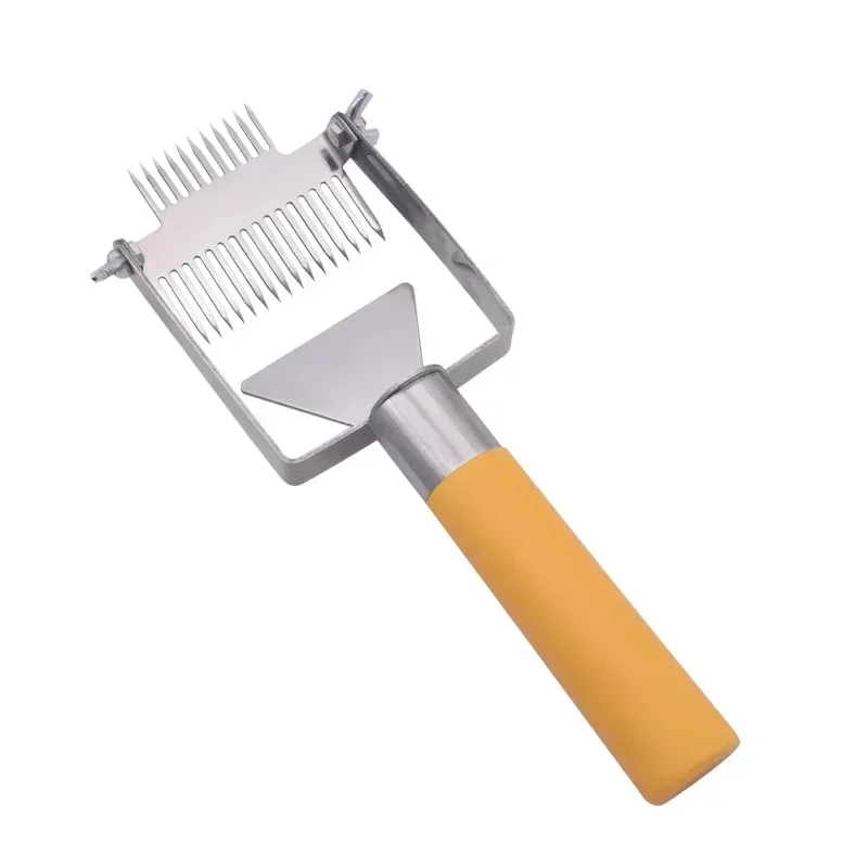 Beekeeping Tools Honey Fork Honey Cutter Uncapping Scraper Bee Hive Honeycomb Scraper Plastic Handle Uncapping Fork Shovel