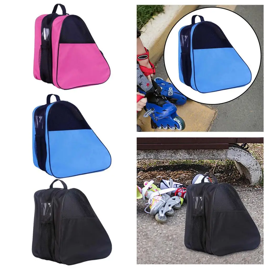 Bolsa para patines, bolsa de almacenamiento para zapatos de patinaje, patines en línea, rodillo multiusos para patines de Hockey sobre hielo, patines cuádruples
