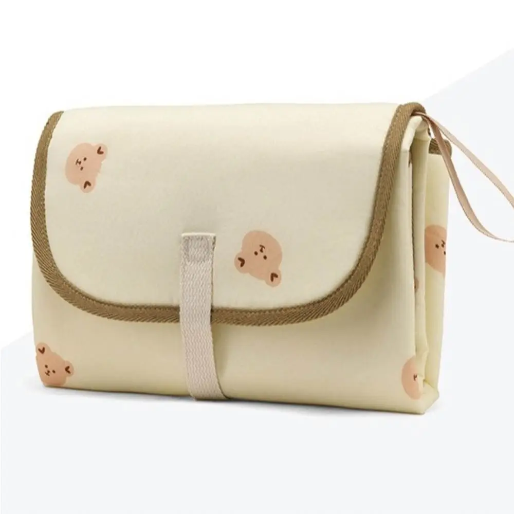 طوي حفاضات تغيير الوسادة الدب انفصال الطفل الرضيع حفاضات البول حصيرة مقاوم للماء سهلة لتنظيف الفراش تغيير غطاء الوسادة #2