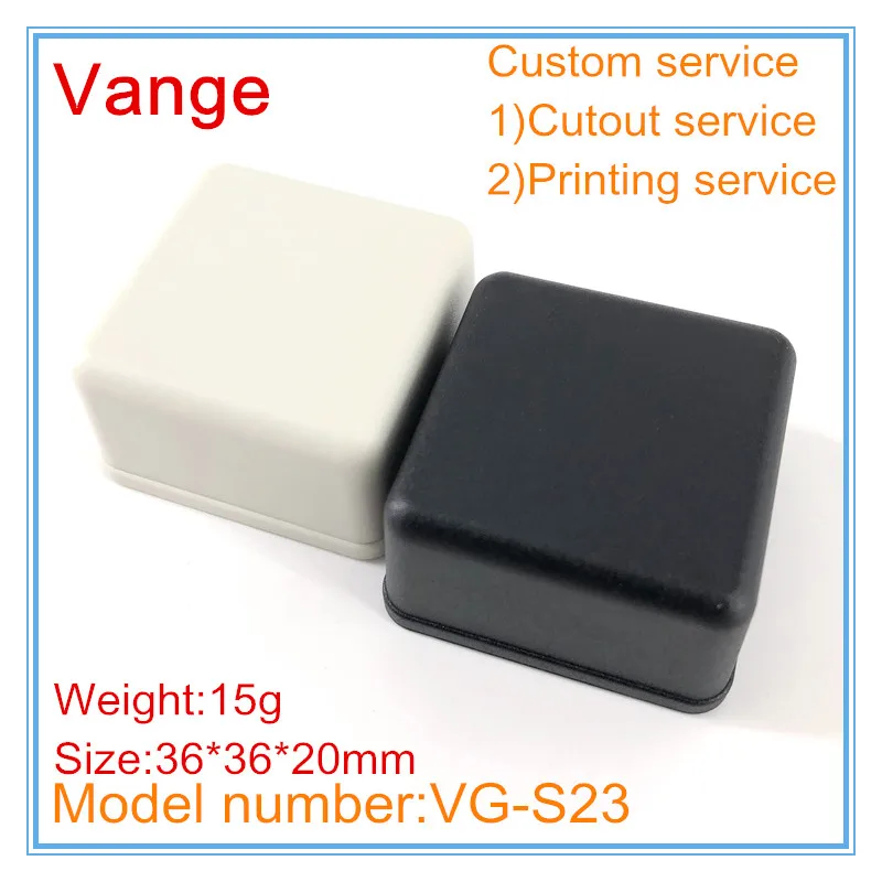 Vange PCB project box 36*36*20mm ABS plastic junction box diy enclosure