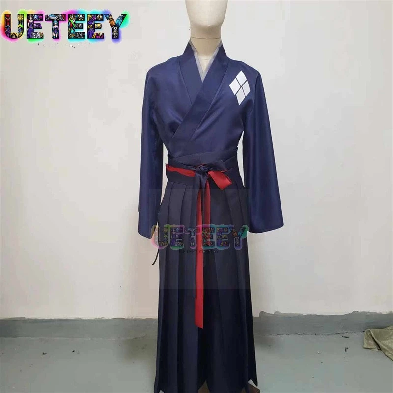 

UETEEY COS Jin Samurai Champloo Косплей Костюм Аниме Набор на Хэллоуин