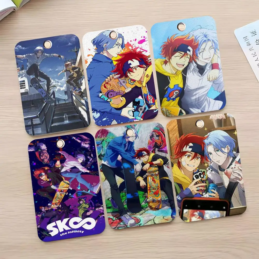 

Кожаный брелок-картхолдер для карт доступа и ключей в стиле аниме SK8 The Infinity