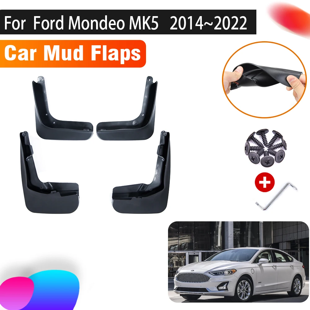 

Car Mudguards Mud Flaps For Ford Mondeo Fusion MK5 2014~2022 Anti-splash Car Splash Guard Front Rear Mud Fenders Accessories