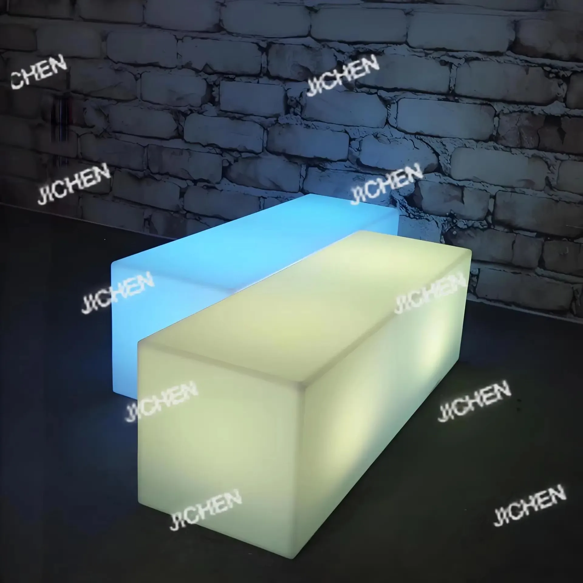 

CJccCJcc versandte ArtiD Park Chair Mall Rest Chair Luminous Row Chair KTV Bar Bench View Outdoor Bench