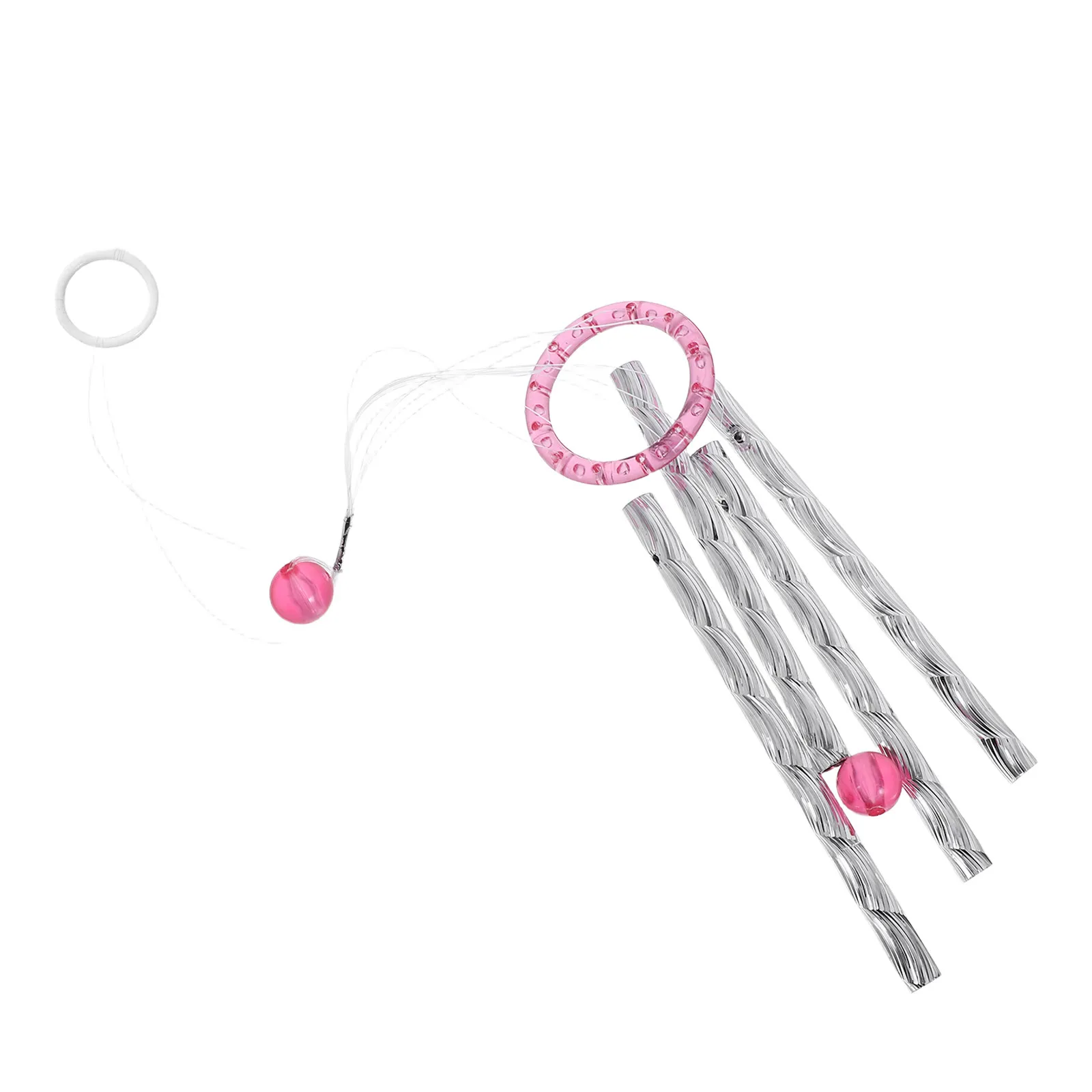 1Set Wind Chime DIY Kit with 8Mm Prethreaded Tubes Beads Handmade Pendant Decoration for Outdoor Spaces Wind Chime Supplies