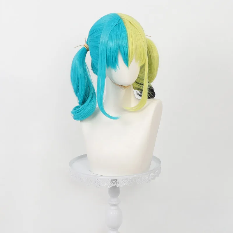Anime Canari Cosplay Wig Heat Resistant Yellow-green Pigtails Women Synthetic Hair For Halloween Party Carnival Role Play view 2