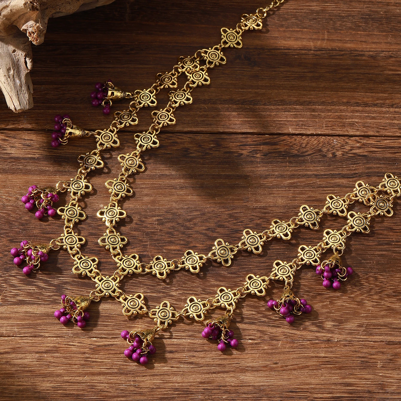 بوهو خمر عقال جرس شرابة الذهب اللون الشعر مجوهرات النساء الكلاسيكية الهندي غطاء الرأس العروس الزفاف إكسسوارات الشعر