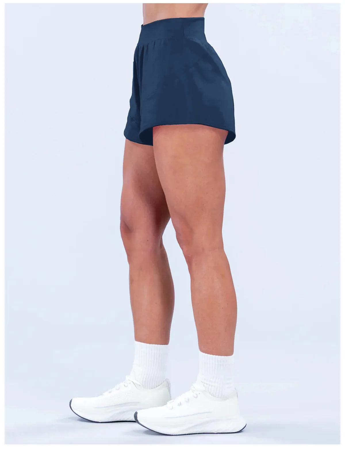 Origin Training Shorts Damen Hochgeschnittener Bund Sportshorts Yoga-Bekleidung Pilates Fitness Workout-Kleidung Laufshorts – Detail 8