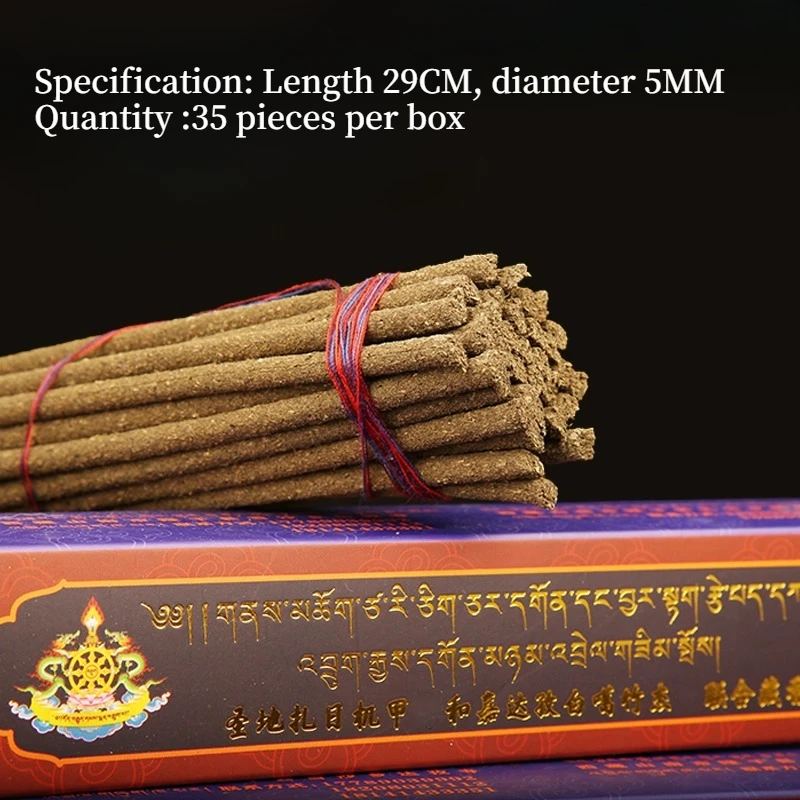 Natural Handmade Incense Sticks Zari Sacred Mountain Worship Buddha Household Tea House Office Purifying Air Praying Joss stick