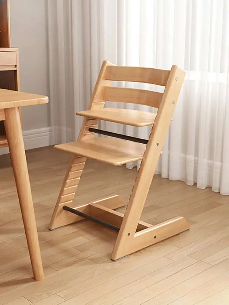

Wooden Childrens Multifunctional Design Dining Chairs Height Adjustable Learning Home Dining Chairs Cadeira Home Furniture HYDC
