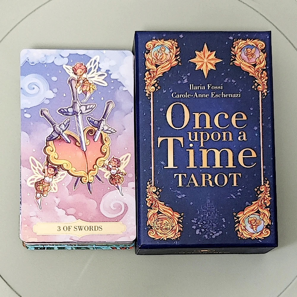 

Once Upon A Time Tarot Deck 80 Pcs Tarot Cards (with 2 Special Cards) In Rigid Box - 12*7cm