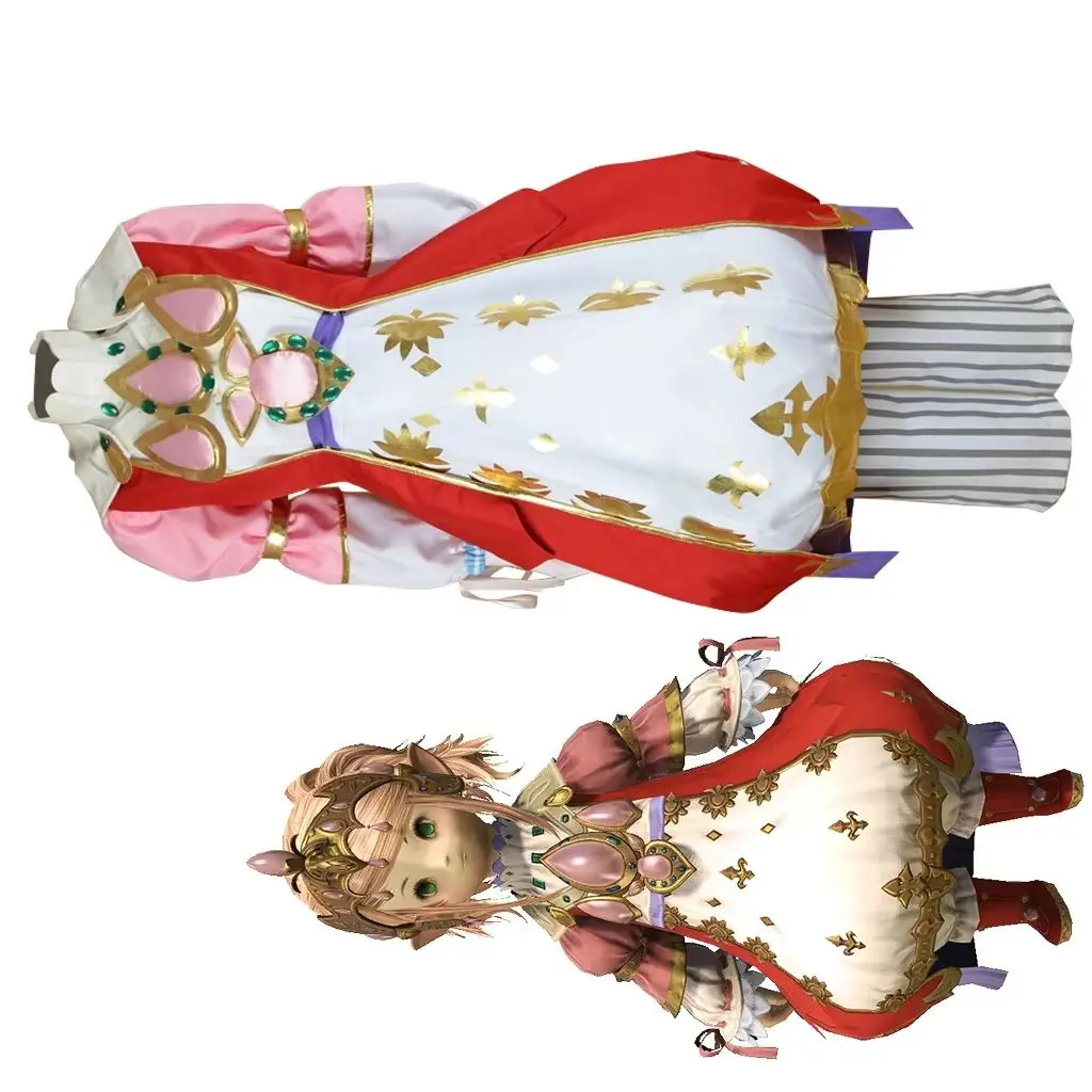 

FFXIV Nanamo Ul Namo Cosplay Costume Women's Royal Lolita Dress Suit Queen Ball Gown Halloween Carnival Party Comic Con Outfit