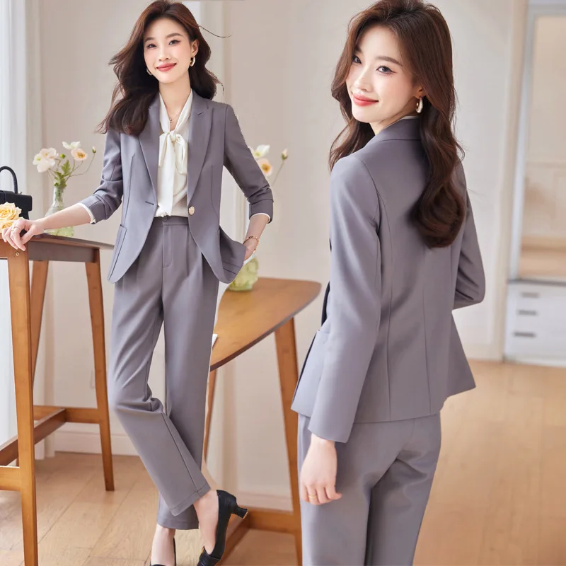 

High-End Suit Jacket Women's Formal Wear Autumn Fashion High-End Suit Temperament Goddess Style Professional Tailored Suit Overa