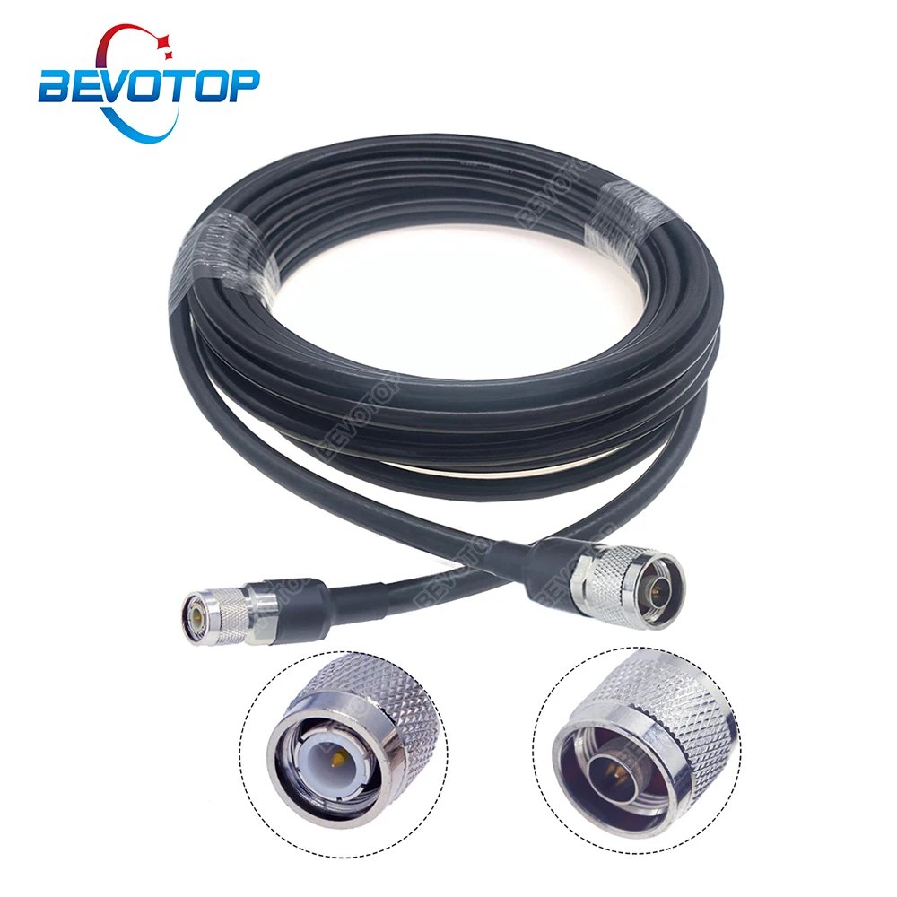 N Type Male Plug to TNC Male LMR400 50-7 Cable High Quality Low Loss Pigtail 50 ohm RF Coaxial Extension Cord Jumper Adapter