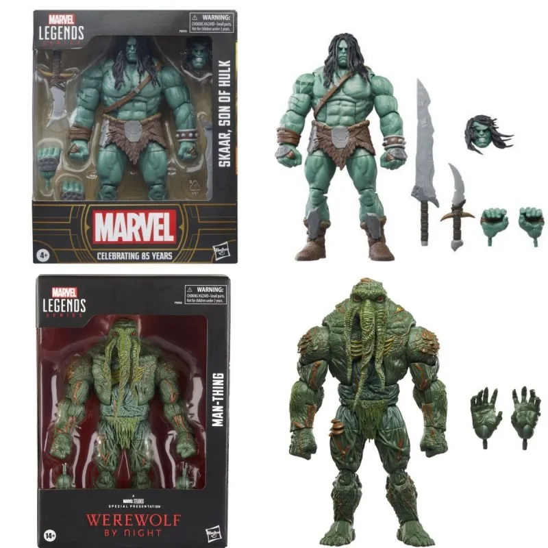 

Marvel Legends 85th годовщина Man-Thing Skaar сын Халка передвижная модель коллекционные экшн-фигурки аниме периферийный гаражный комплект