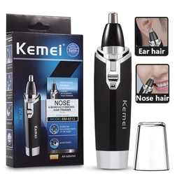 Kemei New Electric Nose Hair Trimmer Safe Face Care Razor For Men Washed Nose Ear Trimmer Hair Removal Machine