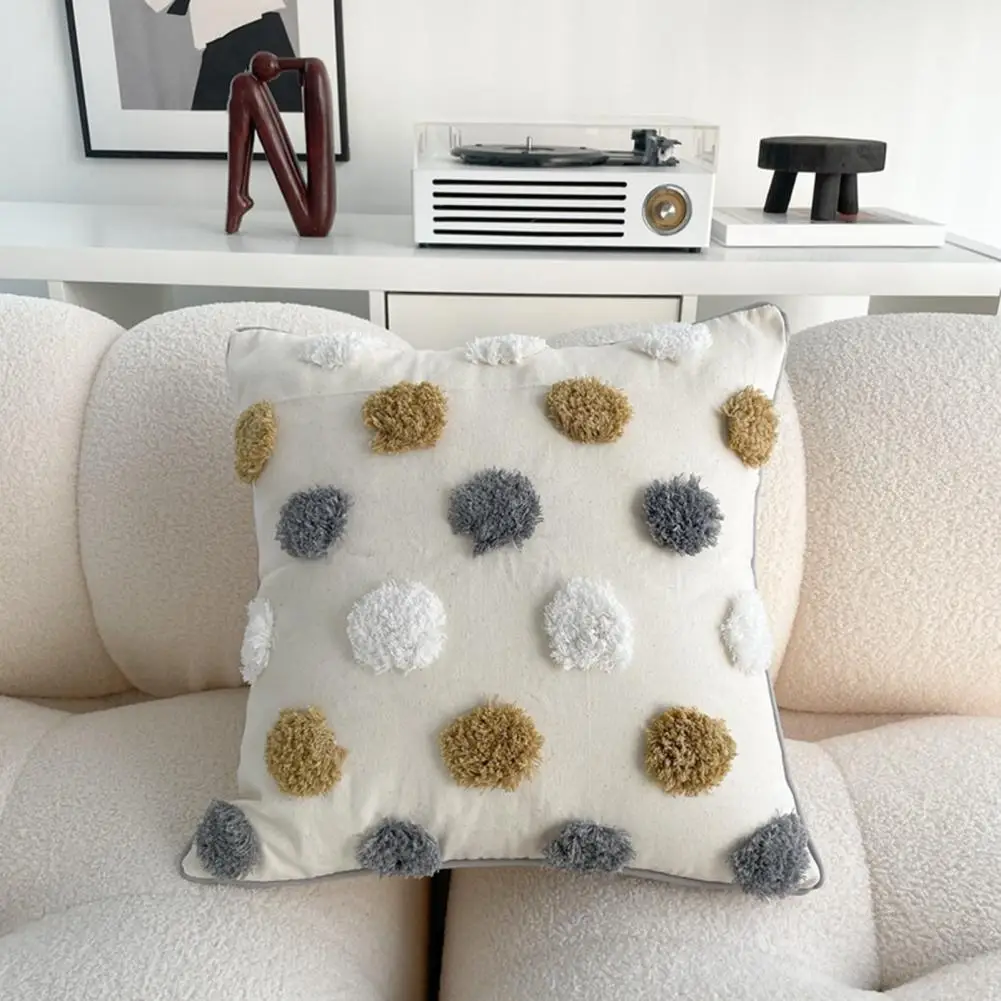 Braided Rope Pattern Pillowcase Bedroom Accent Pillow Cover Boho Textured Throw Pillow Covers with Braided for Sofa for Office